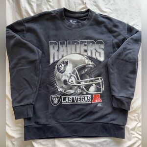 Abercrombie & Fitch Black Raiders Las Vegas Crewneck Sweatshirt